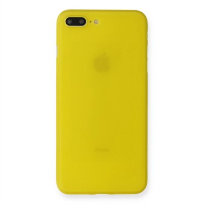 Mey İthalat®  iPhone 7 Plus Kılıf PP Ultra İnce Kapak - Sarı