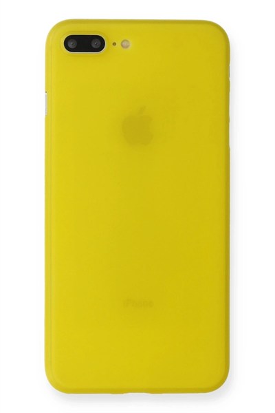 Mey İthalat®  iPhone 7 Plus Kılıf PP Ultra İnce Kapak - Sarı