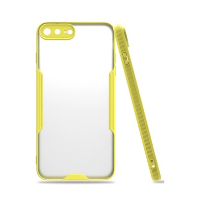 Mey İthalat®  iPhone 7 Plus Kılıf Platin Silikon - Sarı