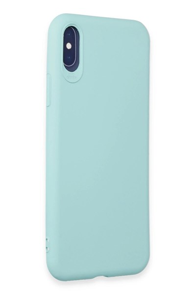 Mey İthalat®  iPhone X Kılıf First Silikon - Turkuaz