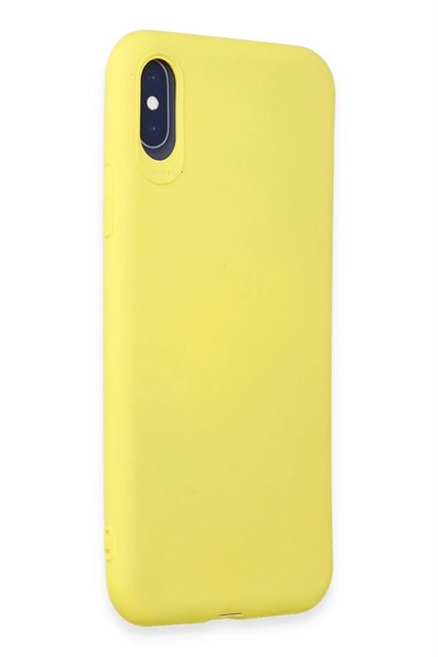 Mey İthalat®  iPhone X Kılıf First Silikon - Sarı