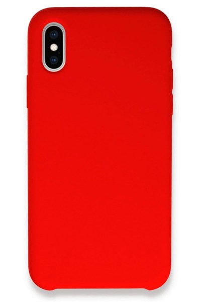 Mey İthalat®  iPhone X Kılıf Lansman Legant Silikon - Kırmızı