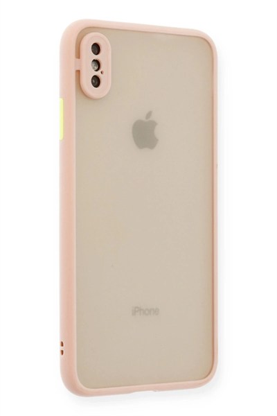 Mey İthalat®  iPhone X Kılıf Montreal Silikon Kapak - Pembe