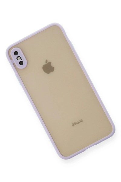 Mey İthalat®  iPhone X Kılıf Montreal Silikon Kapak - Mor