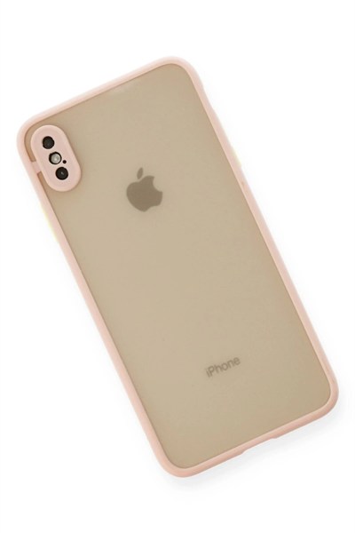 Mey İthalat®  iPhone X Kılıf Montreal Silikon Kapak - Pembe