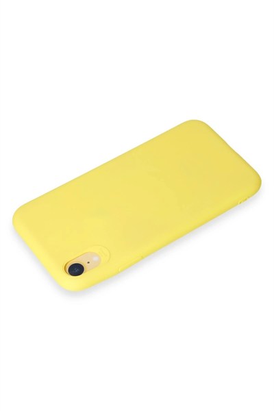 Mey İthalat®  iPhone XR Kılıf First Silikon - Sarı