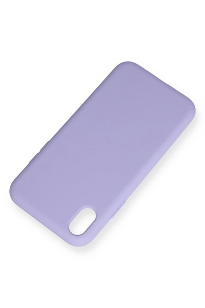Mey İthalat®  iPhone XR Kılıf Nano içi Kadife Silikon - Lila