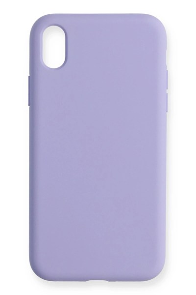 Mey İthalat®  iPhone XR Kılıf Nano içi Kadife Silikon - Lila