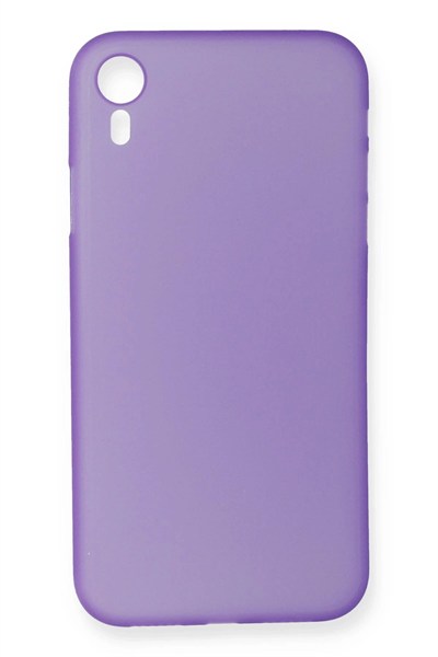 Mey İthalat®  iPhone XR Kılıf PP Ultra İnce Kapak - Mor