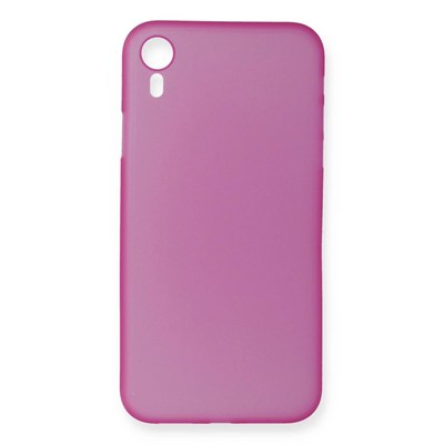 Mey İthalat®  iPhone XR Kılıf PP Ultra İnce Kapak - Pembe