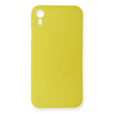 Mey İthalat®  iPhone XR Kılıf PP Ultra İnce Kapak - Sarı