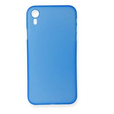 Mey İthalat®  iPhone XR Kılıf PP Ultra İnce Kapak - Mavi