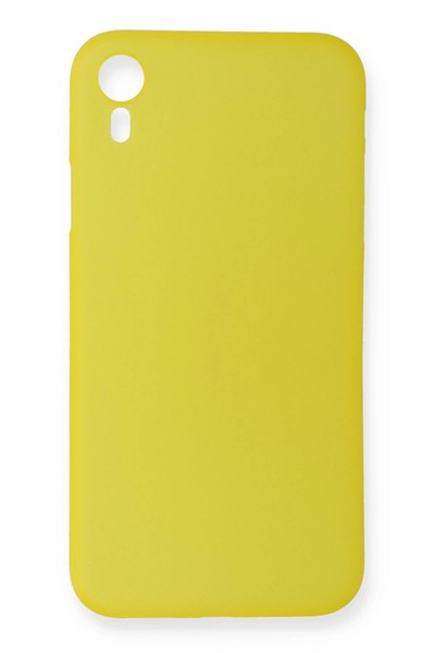 Mey İthalat®  iPhone XR Kılıf PP Ultra İnce Kapak - Sarı