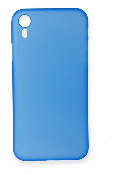 Mey İthalat®  iPhone XR Kılıf PP Ultra İnce Kapak - Mavi
