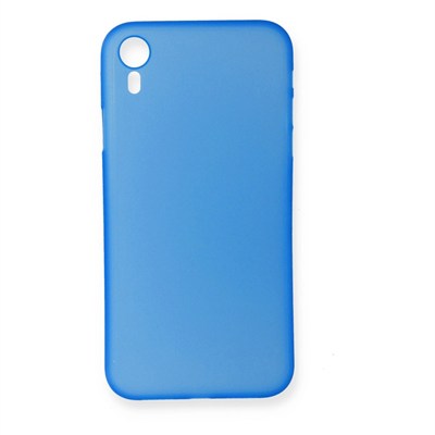 Mey İthalat®  iPhone XR Kılıf PP Ultra İnce Kapak - Mavi
