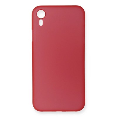 Mey İthalat®  iPhone XR Kılıf PP Ultra İnce Kapak - Kırmızı
