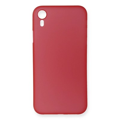 Mey İthalat®  iPhone XR Kılıf PP Ultra İnce Kapak - Kırmızı