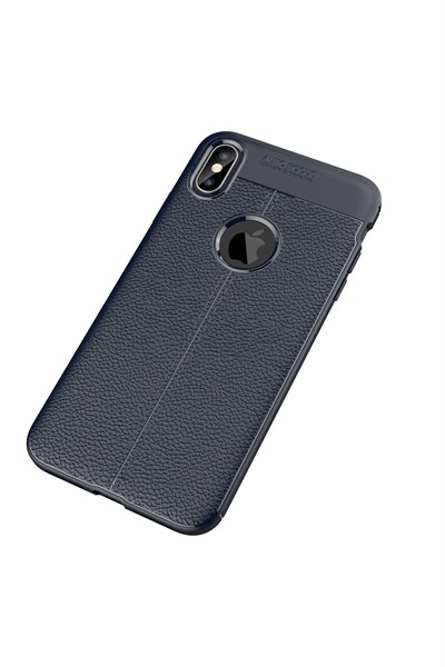 Mey İthalat®  iPhone XS Max Kılıf Auto Focus Kapak - Lacivert
