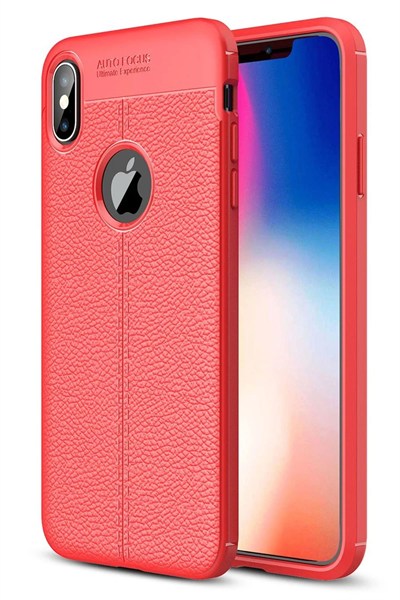 Mey İthalat®  iPhone XS Max Kılıf Auto Focus Kapak - Kırmızı