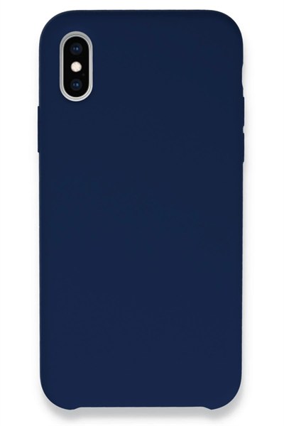 Mey İthalat®  iPhone XS Max Kılıf Lansman Legant Silikon - Lacivert