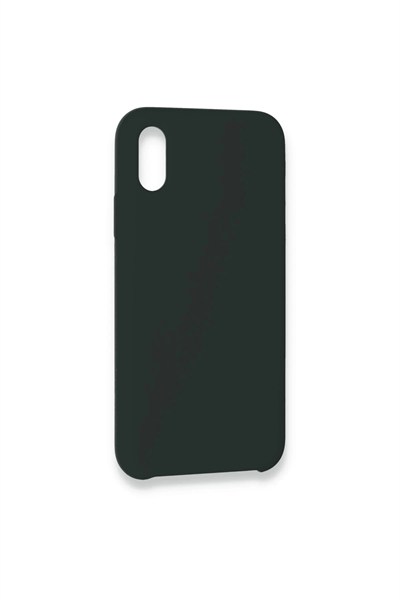 Mey İthalat®  iPhone XS Max Kılıf Lansman Legant Silikon - Koyu Yeşil