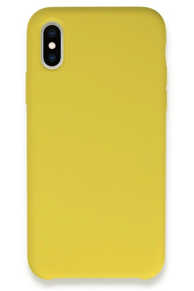 Mey İthalat®  iPhone XS Max Kılıf Lansman Legant Silikon - Sarı