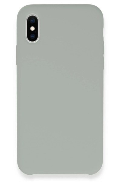 Mey İthalat®  iPhone XS Max Kılıf Lansman Legant Silikon - Açık Gri