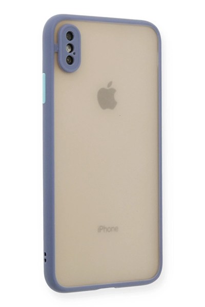 Mey İthalat®  iPhone XS Max Kılıf Montreal Silikon Kapak - Gri