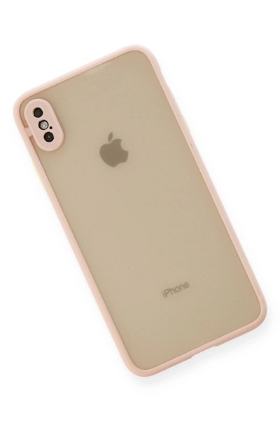Mey İthalat®  iPhone XS Max Kılıf Montreal Silikon Kapak - Pembe