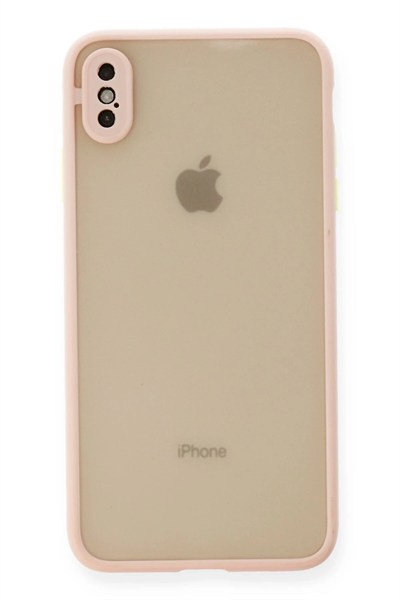 Mey İthalat®  iPhone XS Max Kılıf Montreal Silikon Kapak - Pembe