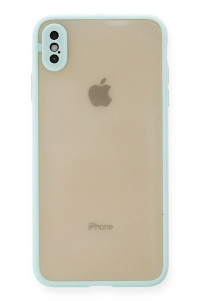 Mey İthalat®  iPhone XS Max Kılıf Montreal Silikon Kapak - Turkuaz