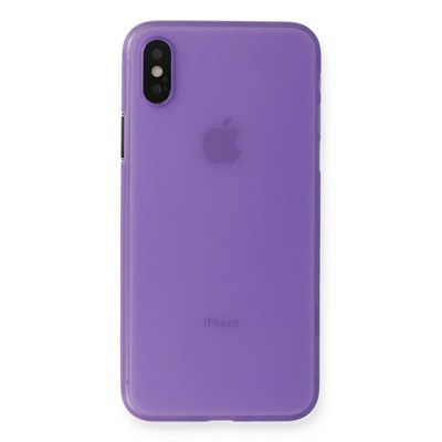 Mey İthalat®  iPhone XS Max Kılıf PP Ultra İnce Kapak - Mor