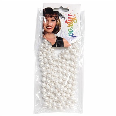 Mey İthalat® 1920 Gatsby İnci Kolye – Vintage Uzun Beyaz İnci Kolye