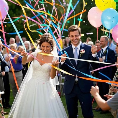 Mey İthalat® 30 Şeritli Renkli Elle Atılan Konfeti – 5 Metre Uzayan Şerit Konfeti 1 Adet