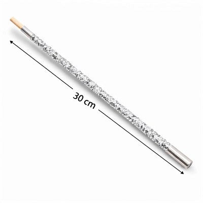 Mey İthalat® 30 cm Gümüş Payetli Sigara Tutacağı – 1920’ler Gatsby Parti Aksesuarı