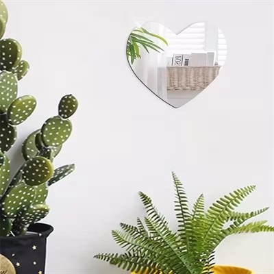 Mey İthalat® 30x30 cm Kırılmaz Pleksi Dekoratif Duvar Aynası - Modern Organik Form 1. Sınıf Akrilik Ayna