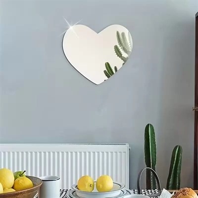 Mey İthalat® 30x30 cm Kırılmaz Pleksi Dekoratif Duvar Aynası - Modern Organik Form 1. Sınıf Akrilik Ayna