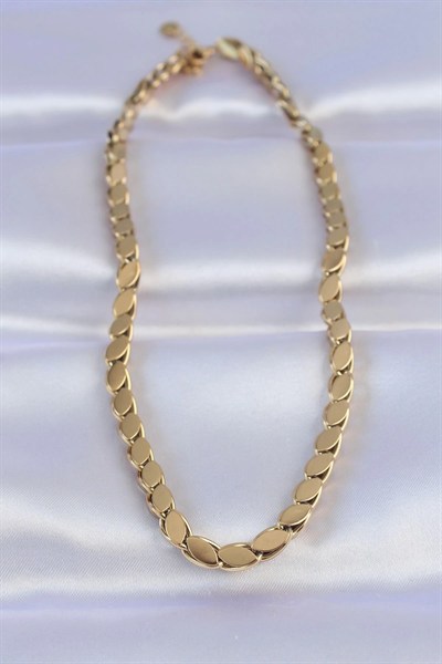 Mey İthalat® 316L Çelik Gold Renk Arpa Model Kolye