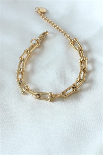 Mey İthalat® 316L Çelik Gold Renk Tifany Model Kadın Bileklik