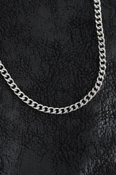 Mey İthalat® 316L Çelik Klasik Zincir Model Gümüş Renk Erkek Kolye