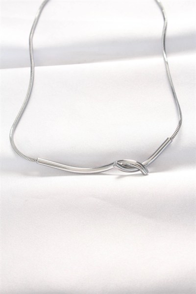 Mey İthalat® 316L Çelik Silver Renk Kolye