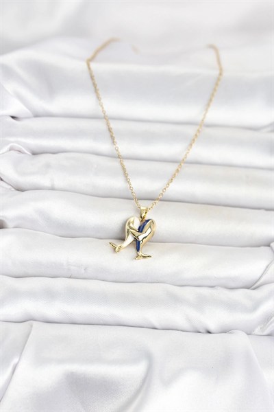 Mey İthalat® 316L Çelik Zincir Gold Renk Dolphin Model Kadın Kolye