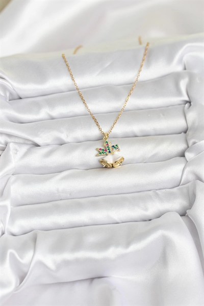 Mey İthalat® 316L Çelik Zincir Gold Renk Chirtsmas Bell Model Yılbaşı Temalı Kadın Kolye