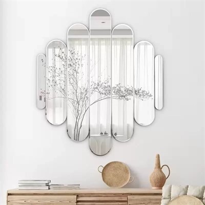 Mey İthalat® 40x40 cm Kırılmaz Pleksi Dekoratif Duvar Aynası - Modern Tasarım 1. Sınıf Akrilik Ayna
