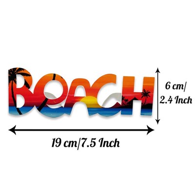 Mey İthalat® Beach Yazılı Parti Gözlüğü Yaza Merhaba Hawaii Show Gözlüğü 19x6 cm