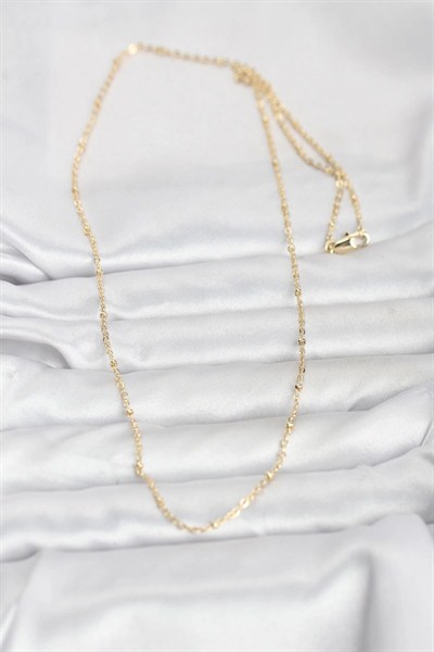 Mey İthalat® CM 14K Gold Renk Burgu Model 60 cm Kadın Kolye