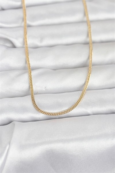 Mey İthalat® CM 14K Gold Renk Dolgun Zincir Model 60 cm Kadın Kolye