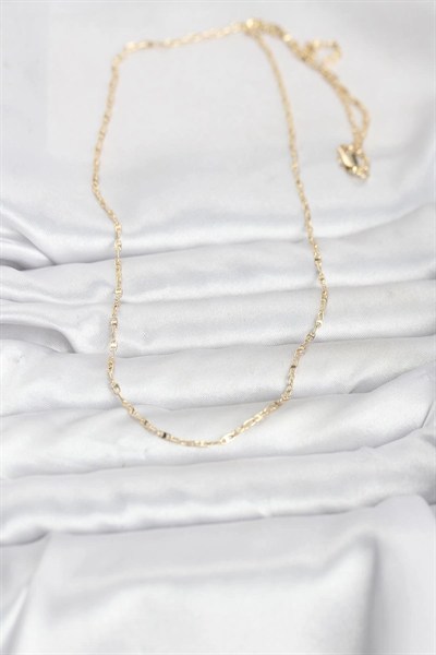 Mey İthalat® CM 14K Gold Renk Gemici Zincir Model 60 cm Kadın Kolye
