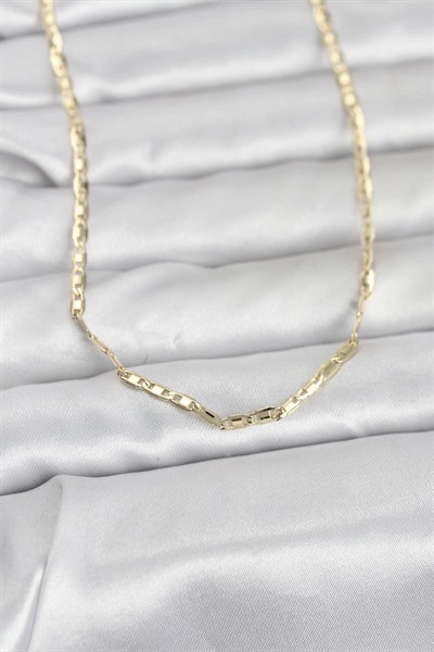 Mey İthalat® CM 14K Gold Renk Gemici Zincir Model 60 cm Kadın Kolye