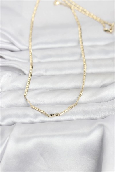Mey İthalat® CM 14K Gold Renk Gemici Zincir Model 60 cm Kadın Kolye